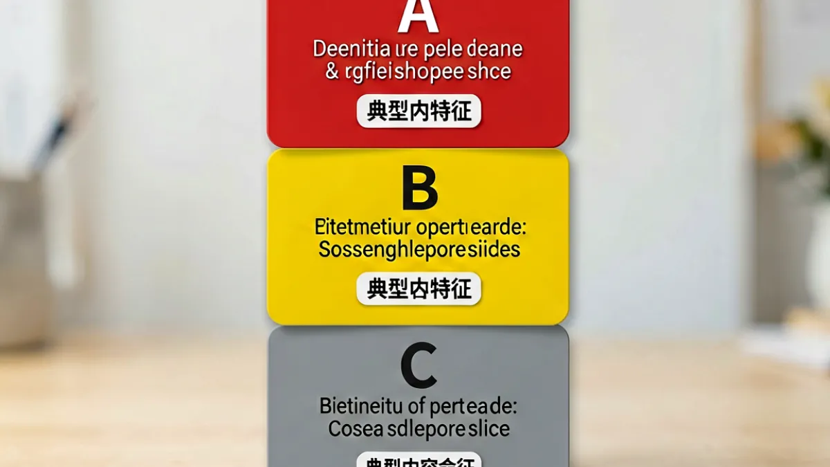 每日吃瓜内容分级示意图，A级B级C级三档用不同颜色标注，帮助新手快速做出内容优先级判断